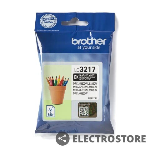 Brother Tusz LC3217BK BLACK 550 stron do MFC-J53/57/59/65/69xxDW