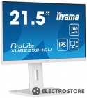 IIYAMA Monitor 21.5 cala ProLite XUB2292HSU-W6 IPS,100Hz,FreeSync,PIVOT,0.4ms,HDMI, DP,4xUSB(3.2),2x2W,HAS(150mm), Biały