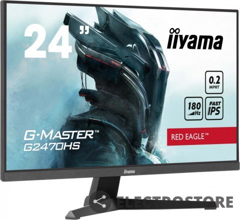 IIYAMA Monitor 24 cale G2470HS-B1 IPS,FHD, 180Hz IIYAMA Monitor 24 cale G2470HS-B1 IPS,FHD, 180Hz
