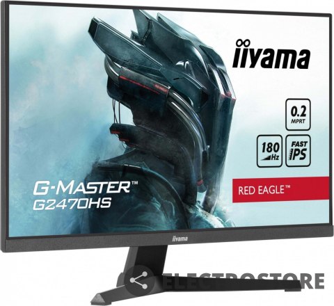 IIYAMA Monitor 24 cale G2470HS-B1 IPS,FHD, 180Hz IIYAMA Monitor 24 cale G2470HS-B1 IPS,FHD, 180Hz