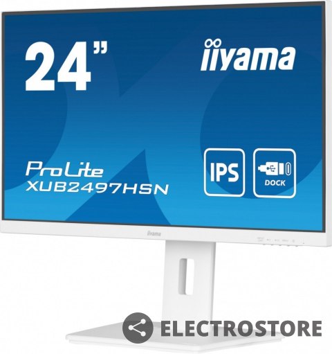 IIYAMA Monitor 24 cale XUB2497HSN-W1 IPS,USB-C Dock,HDMI,DP /5y/ IIYAMA Monitor 24 cale XUB2497HSN-W1 IPS,USB-C Dock,HDMI,DP /5y/