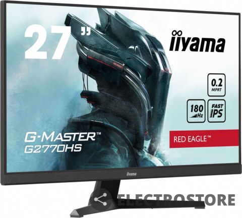IIYAMA Monitor 27 cali G2770HS-B1 IPS,FHD,180Hz IIYAMA Monitor 27 cali G2770HS-B1 IPS,FHD,180Hz