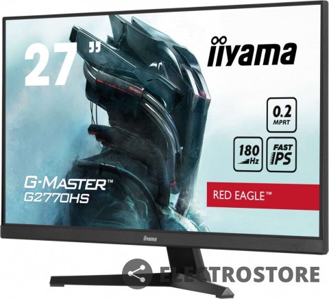 IIYAMA Monitor 27 cali G2770HS-B1 IPS,FHD,180Hz IIYAMA Monitor 27 cali G2770HS-B1 IPS,FHD,180Hz