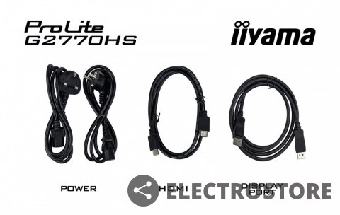 IIYAMA Monitor 27 cali G2770HS-B1 IPS,FHD,180Hz IIYAMA Monitor 27 cali G2770HS-B1 IPS,FHD,180Hz
