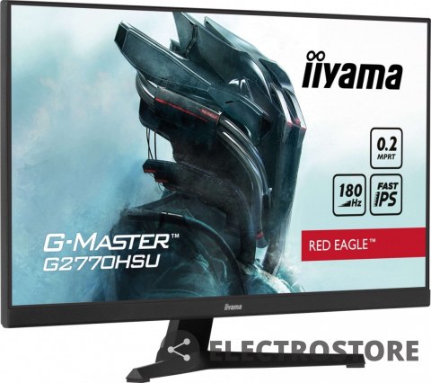 IIYAMA Monitor 27 cali G2770HSU-B6 0.2ms,IPS,DP,HDMI,180Hz IIYAMA Monitor 27 cali G2770HSU-B6 0.2ms,IPS,DP,HDMI,180Hz