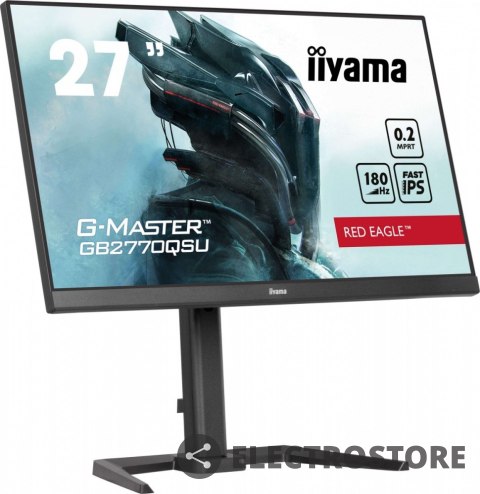IIYAMA Monitor 27 cali GB2770QSU-B6 0.2ms,IPS,DP,HDMI,180Hz IIYAMA Monitor 27 cali GB2770QSU-B6 0.2ms,IPS,DP,HDMI,180Hz