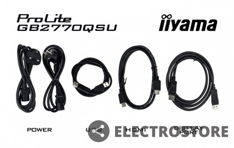 IIYAMA Monitor 27 cali GB2770QSU-B6 0.2ms,IPS,DP,HDMI,180Hz IIYAMA Monitor 27 cali GB2770QSU-B6 0.2ms,IPS,DP,HDMI,180Hz
