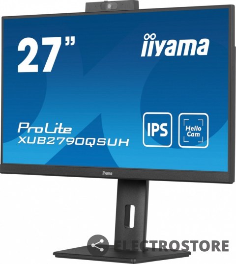 IIYAMA Monitor 27 cali XUB2790QSUH-B1 IPS,QHD,CAM,MIC,HDMI,DP,3xUSB(3.2), 100Hz,ADAPTIVE SYNC,FlickerFree,2x2W,WINDOWS HELLO IIYAMA Monitor 27 cali XUB2790QSUH-B1 IPS,QHD,CAM,MIC,HDMI,DP,3xUSB(3.2), 100Hz,ADAPTIVE SYNC,FlickerFree,2x2W,WINDOWS HELLO