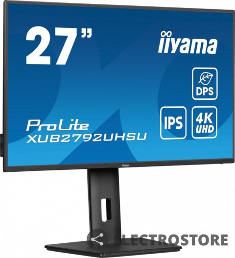 IIYAMA Monitor 27 cali XUB2792UHSU-B6,4K,IPS,DP,HDMI,USB-C IIYAMA Monitor 27 cali XUB2792UHSU-B6,4K,IPS,DP,HDMI,USB-C