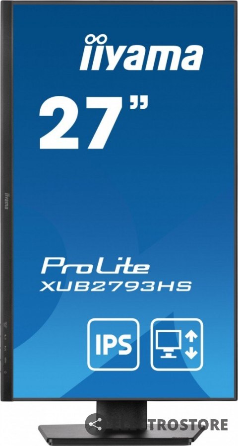 IIYAMA Monitor 27 cali XUB2793HS-B6 IPS,FHD,HDMI,DP,2x2W IIYAMA Monitor 27 cali XUB2793HS-B6 IPS,FHD,HDMI,DP,2x2W