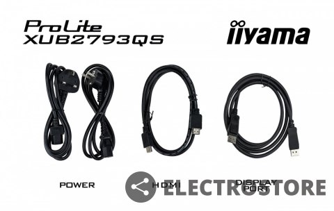 IIYAMA Monitor 27 cali XUB2793QS-B6 IPS,QHD,HAS(150mm),100Hz IIYAMA Monitor 27 cali XUB2793QS-B6 IPS,QHD,HAS(150mm),100Hz