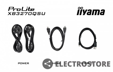 IIYAMA Monitor 32 cale XB3270QSU-B1 IPS,WQHD,HDMI,DP,100Hz,250cd,3ms,2x2W, 3xUSB(3.2),FlickerFree,VESA,HAS(150mm) IIYAMA Monitor 32 cale XB3270QSU-B1 IPS,WQHD,HDMI,DP,100Hz,250cd,3ms,2x2W, 3xUSB(3.2),FlickerFree,VESA,HAS(150mm)