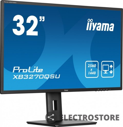 IIYAMA Monitor 32 cale XB3270QSU-B1 IPS,WQHD,HDMI,DP,100Hz,250cd,3ms,2x2W, 3xUSB(3.2),FlickerFree,VESA,HAS(150mm) IIYAMA Monitor 32 cale XB3270QSU-B1 IPS,WQHD,HDMI,DP,100Hz,250cd,3ms,2x2W, 3xUSB(3.2),FlickerFree,VESA,HAS(150mm)