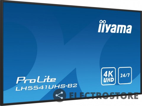 IIYAMA Monitor 54.6 cala ProLite LH5541UHS-B2 24/7 500cd 4K IPS IIYAMA Monitor 54.6 cala ProLite LH5541UHS-B2 24/7 500cd 4K IPS