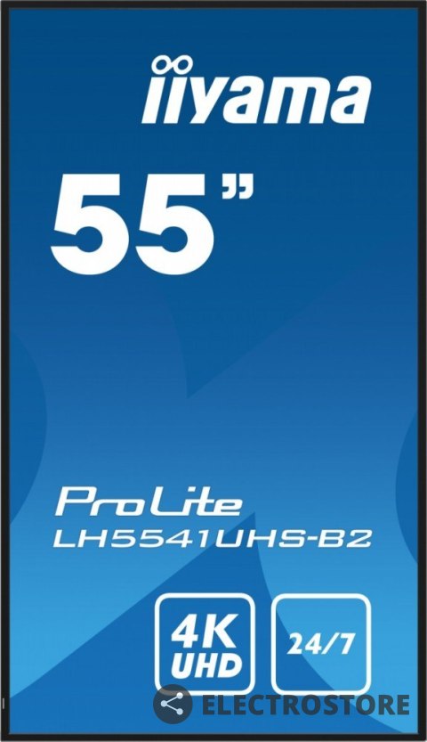 IIYAMA Monitor 54.6 cala ProLite LH5541UHS-B2 24/7 500cd 4K IPS IIYAMA Monitor 54.6 cala ProLite LH5541UHS-B2 24/7 500cd 4K IPS