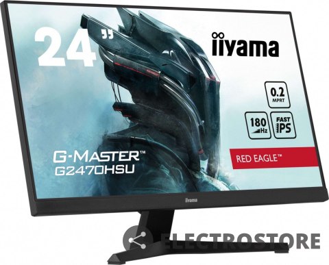 IIYAMA Monitor G-Master 23.8 cala G2470HSU-B6 0.2ms,IPS,DP,HDMI,180Hz IIYAMA Monitor G-Master 23.8 cala G2470HSU-B6 0.2ms,IPS,DP,HDMI,180Hz