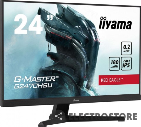 IIYAMA Monitor G-Master 23.8 cala G2470HSU-B6 0.2ms,IPS,DP,HDMI,180Hz IIYAMA Monitor G-Master 23.8 cala G2470HSU-B6 0.2ms,IPS,DP,HDMI,180Hz