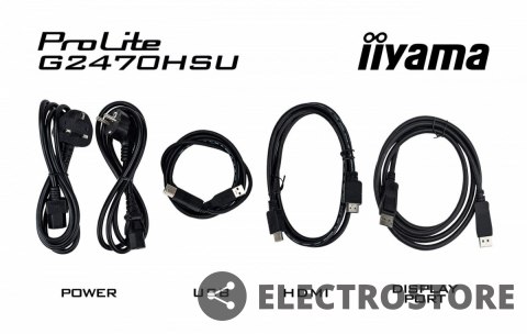 IIYAMA Monitor G-Master 23.8 cala G2470HSU-B6 0.2ms,IPS,DP,HDMI,180Hz IIYAMA Monitor G-Master 23.8 cala G2470HSU-B6 0.2ms,IPS,DP,HDMI,180Hz