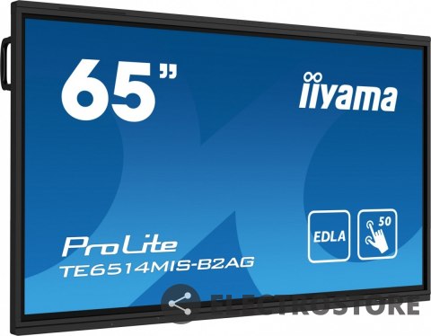 IIYAMA Monitor interaktywny 65 cali TE6514MIS-B2AG, INFRARED,50pkt,VA,4K, 7H,WiFi,MIC,USB, ANDROID 13, Google EDLA IIYAMA Monitor interaktywny 65 cali TE6514MIS-B2AG, INFRARED,50pkt,VA,4K, 7H,WiFi,MIC,USB, ANDROID 13, Google EDLA