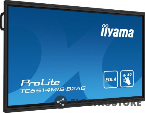 IIYAMA Monitor interaktywny 65 cali TE6514MIS-B2AG, INFRARED,50pkt,VA,4K, 7H,WiFi,MIC,USB, ANDROID 13, Google EDLA IIYAMA Monitor interaktywny 65 cali TE6514MIS-B2AG, INFRARED,50pkt,VA,4K, 7H,WiFi,MIC,USB, ANDROID 13, Google EDLA