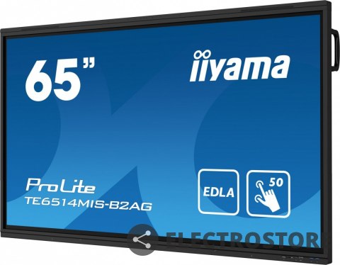 IIYAMA Monitor interaktywny 65 cali TE6514MIS-B2AG, INFRARED,50pkt,VA,4K, 7H,WiFi,MIC,USB, ANDROID 13, Google EDLA IIYAMA Monitor interaktywny 65 cali TE6514MIS-B2AG, INFRARED,50pkt,VA,4K, 7H,WiFi,MIC,USB, ANDROID 13, Google EDLA