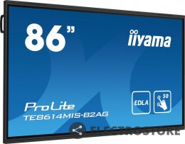 IIYAMA Monitor interaktywny 86 cali TE8614MIS-B2, INFRARED,50pkt,VA,4K, 7H,WiFi,MIC,USB ANDROID 13, Google EDLA