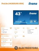 IIYAMA Monitor wielkoformatowy 43 cale LH4360UHS-B1AG matowy 24h/7 500(cd/m2) VA 3840 x 2160 UHD(4K) Android.11 Wifi CMS(iiSignage2)