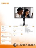 AOC Monitor 22E2UMF 21.5 cala VA HDMI DP Pivot Głośniki