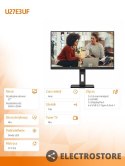 AOC Monitor 27 cali U27E3UF 4K IPS HDMIx2 DP Pivot Głośniki