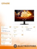 AOC Monitor C27G4ZXE 27 cali Zakrzywiony Fast VA 280Hz HDMIx2 DP