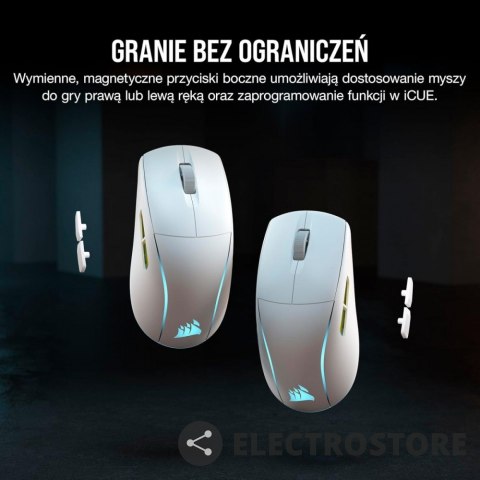 Corsair Myszka bezprzewodowa M75 biała RGB Corsair Myszka bezprzewodowa M75 biała RGB