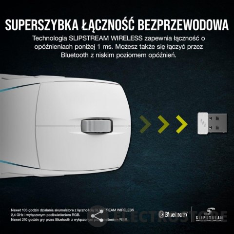 Corsair Myszka bezprzewodowa M75 biała RGB Corsair Myszka bezprzewodowa M75 biała RGB