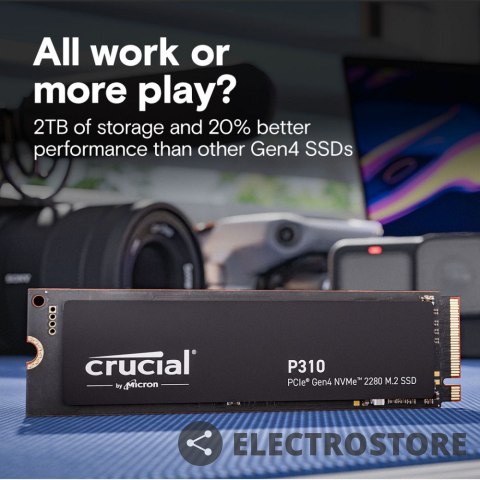 Crucial Dysk SSD P310 1TB M.2 NVMe PCIe 4.0 2280 7100/6000 Crucial Dysk SSD P310 1TB M.2 NVMe PCIe 4.0 2280 7100/6000