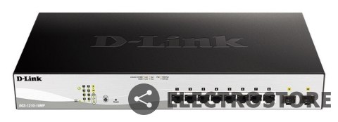 D-Link Przełącznik DGS-1210-10MP Switch 8GE PoE 2SFP