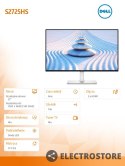 Dell Monitor 27 cali S2725HS IPS LED 100Hz Full HD (1920x1080) /16:9/2xHDMI/Speakers/fully adjustable stand/3Y