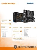 Gigabyte Płyta główna B760M DS3H DDR4 s1700 DDR4 2DP/HDMI mATX