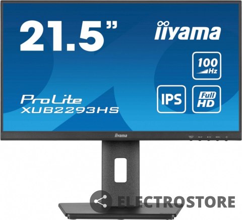 IIYAMA Monitor 22 cale XUB2293HS-B6 IPS,HDMI,DP,HAS(150mm)