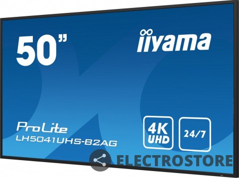 IIYAMA Monitor 50 cali LH5041UHS-B2 VA,4K,24/7,LAN,USB,HDMI IIYAMA Monitor 50 cali LH5041UHS-B2 VA,4K,24/7,LAN,USB,HDMI