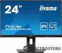 IIYAMA Monitor ProLite 23.8 cala XUB2493HS-B6 A, IPS, HDMI, DP, 2x2W, HAS, 300cd/m2, obrót stopy 120 stopni