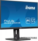 IIYAMA Monitor ProLite 23.8 cala XUB2493HS-B6 A, IPS, HDMI, DP, 2x2W, HAS, 300cd/m2, obrót stopy 120 stopni