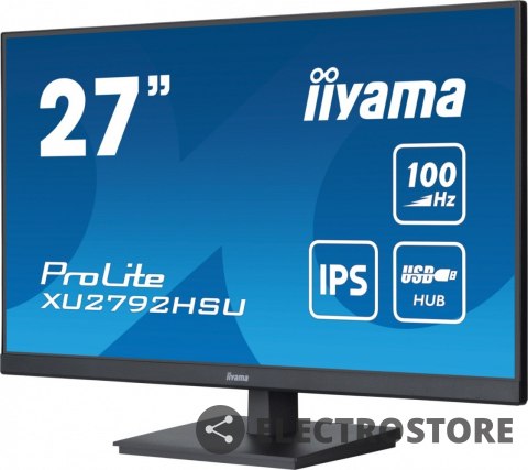 IIYAMA Monitor ProLite XU2792HSU-B6 27 cali IPS,FHD,HDMI,DP,100Hz,4xUSB3.2,SLIM,2x2W IIYAMA Monitor ProLite XU2792HSU-B6 27 cali IPS,FHD,HDMI,DP,100Hz,4xUSB3.2,SLIM,2x2W