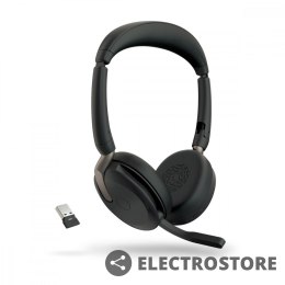 Jabra Słuchawki Evolve2 65 Flex Link380a UC Stereo ładowarka bezprzewodowa