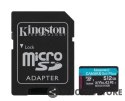 Kingston Karta pamięci microSD 512GB Canvas Go Plus 170/90MB/s Adapter