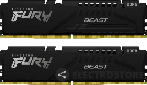 Kingston Pamięć DDR5 Fury Beast Black 64GB(2*32GB)/5600 CL36