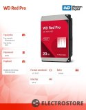 Western Digital Dysk HDD Red Pro 20TB 3,5 512MB SATA III/7200rpm