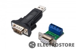 Digitus Konwerter/Adapter USB 2.0 do RS485 (DB9) z kablem USB A M/Ż dł. 80cm