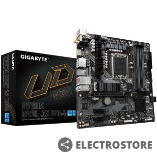 Gigabyte Płyta główna B760M DS3H AX s1700 4 DDR5 HDMI/DP/DSUB mATX