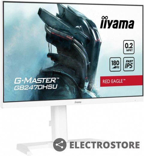 IIYAMA Monitor 24 cale GB2470HSU-W6 0.2ms, IPS, DP, HDMI, 180Hz, 300cd IIYAMA Monitor 24 cale GB2470HSU-W6 0.2ms, IPS, DP, HDMI, 180Hz, 300cd