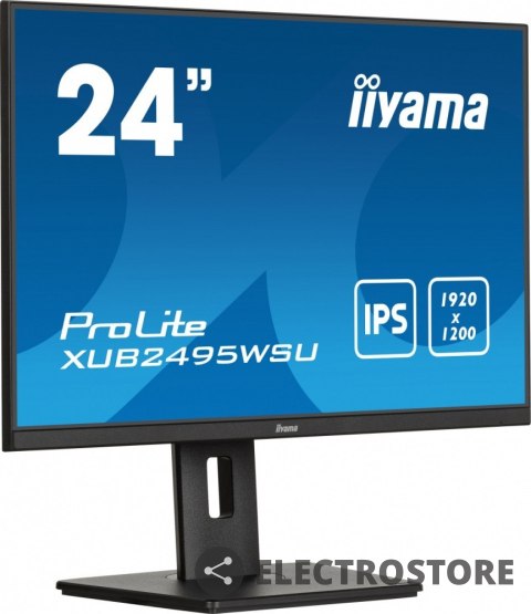 IIYAMA Monitor 24 cale XUB2495WSU-B7 IPS,16:10,300cd,4ms,HDMI,DP,3xUSB(3.2), 1xUSB-c,2x2W,FlickerFree,HAS(150mm) IIYAMA Monitor 24 cale XUB2495WSU-B7 IPS,16:10,300cd,4ms,HDMI,DP,3xUSB(3.2), 1xUSB-c,2x2W,FlickerFree,HAS(150mm)