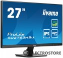 IIYAMA Monitor 27 cali ProLite XU2763HSU-B1 IPS,100HZ,ECO,3ms,SLIM,HDMI,DP,2x USB3.2 TCO,EPEAT